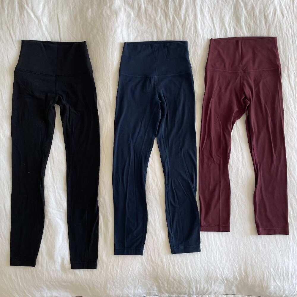 Pair of 3 Lululemon Leggings Bundle (sz 2)